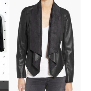 KUT from the Kloth 'Ana' Faux Leather Drape Front Jacket